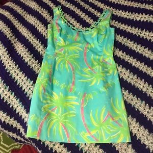 Palm Tree Print Size 0 Lilly Pulitzer Summer Dress